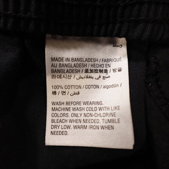 American Rag Camo Cargo Jogger Pants Men’s Medium Black Gray Drawstring - Picture 10 of 10